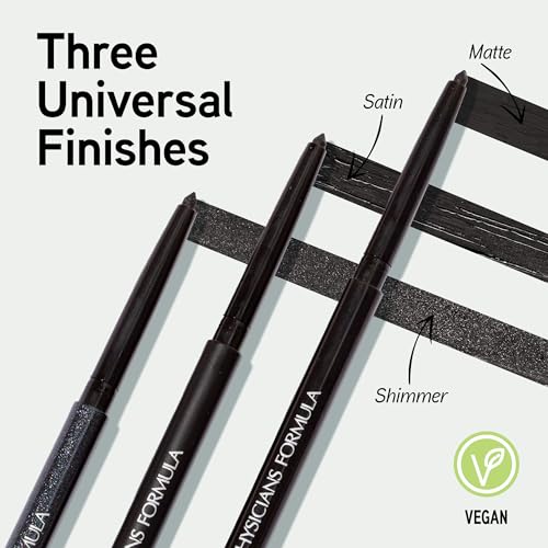 Physicians Formula Eye Booster Gel Black Eyeliner Set of 3, Shimmer, Satin, Matte, Water-Resistant, Smudge Resistant, Lasts All Day