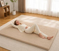 Twin Size Japanese Floor Mattress - 39x75 Inch Foldable Futon with Washable Cotton Cover - Coffee Variation