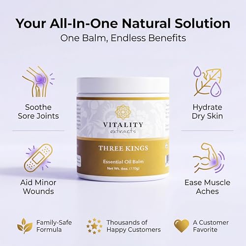 Three Kings Balm 6oz with Frankincense, Myrrh & Sandalwood – Ultra Hydration