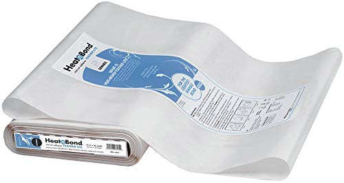 HeatnBond FeatherLite Iron-On Fabric Adhesive 17x35 Inches White