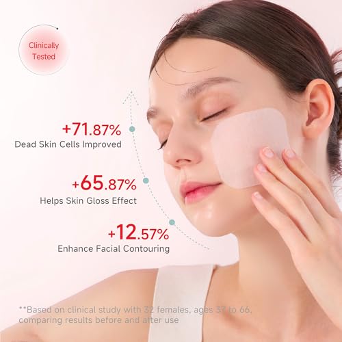 CANDORLOV Korean Exfoliating Face Pads with PDRN & Hyaluronic Acid - Hydrating & Firming, 60 Pads