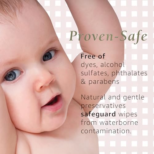 Baby Body and Face Cleansing Cloths - Crème Douce, 72 Count, Pack of 6