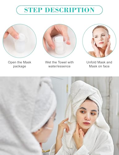 Disposable Compressed Mask Sheets 500pcs DIY Hydrating Cotton Face Masks for Skin Care