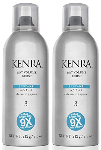 Kenra Dry Volume Burst 3 Hairspray 7.5 Oz Pack of 2 Instant Volumizing Spray