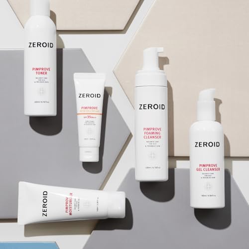 ZEROID Pimprove Facial Toner 200ml - pH Balanced, Hydrating AHA/LHA Toner