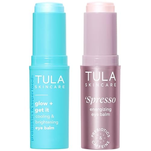 TULA Brightening & Cooling Eye Balm Set - 2 Piece Skincare Kit