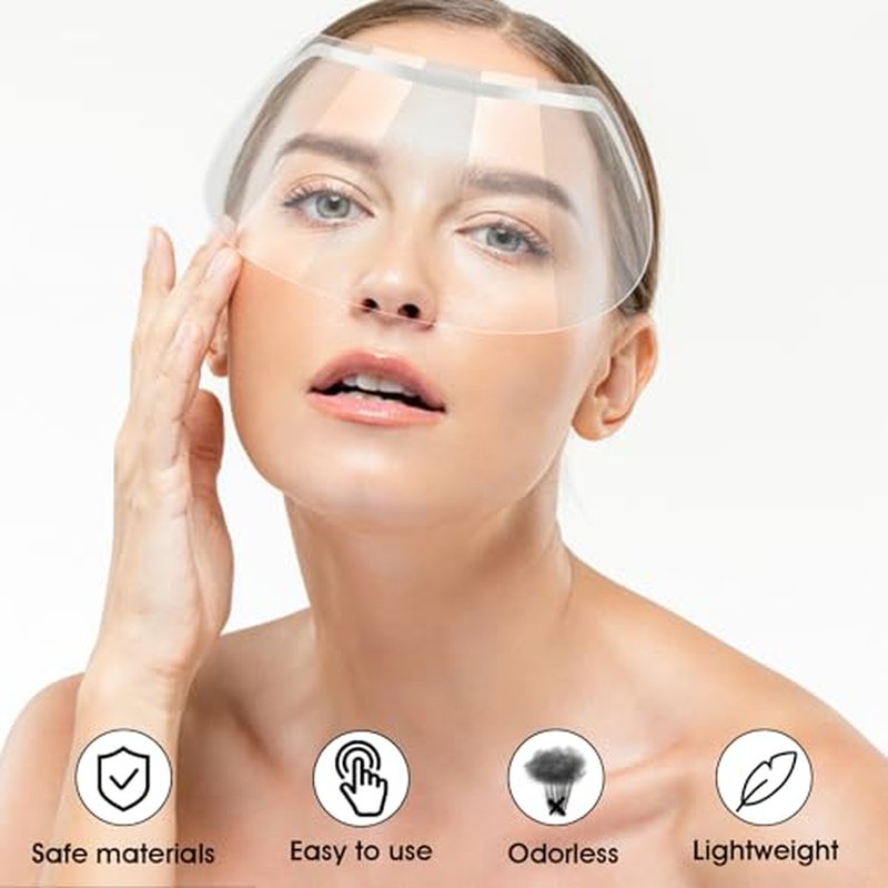 50 Pcs Eye Shield,Face Shield for Hairspray,Shower Visor for Adults Clear Lash Shields Eyelash Extension Sleep Protector Disposable Shower Face Shields After Cataract for Showering Hairspray