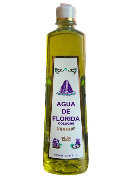 Urania Agua de Florida Cologne 1000ml - Citrus Floral Scent, Pack of 1