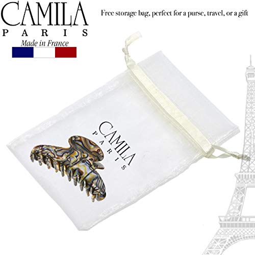 Camila Paris Onyx 4.25-inch French Hair Claw Clip for Thick & Curly Hair