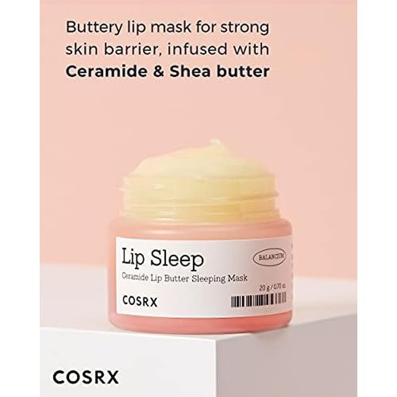 COSRX Lip Care Balm for Dry Chapped Lips, Enriched with Shea Butter, Sleeping Mask, Korean Skin Care, Animal Testing-Free, Artificial Fragrance-Free, Parabens-Free (Lip Butter)