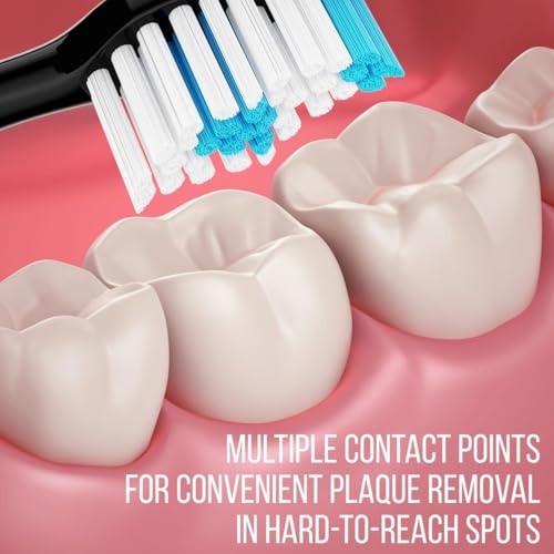 Acteh Genuine Toothbrush Heads for Sonic Edge & JetWave - Black6