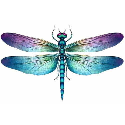 6 Sheets Temporary Tattoo Dragonfly Tattoo Fake Tattoos Neck Arm Chest for Women Men Adults