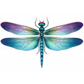 6 Sheets Temporary Tattoo Dragonfly Tattoo Fake Tattoos Neck Arm Chest for Women Men Adults