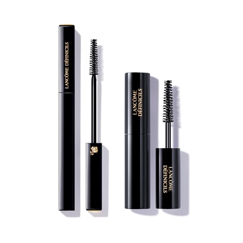 Lanc?me D?finicils Defining & Lengthening Black Mascara Duo - For Defined, Lengthened & Natural-Looking Lashes - Full Size & Travel Size Mascara Set