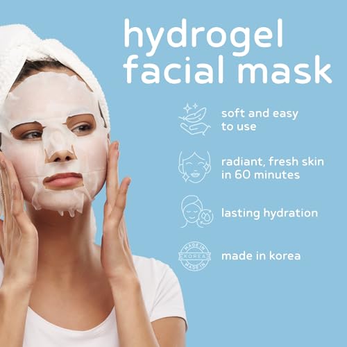 PB & JAY Hydrogel Face Mask ? Korean Overnight Face Mask for Deep Hydration, Natural Collagen Production, & Glass-Skin Glow (5 Pack)