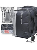 Gray Reusable Vacuum Compression Travel Bags 2-Pack - Large, Waterproof, Space Saver