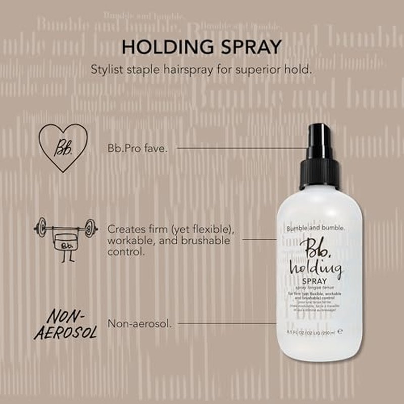 Bumble and bumble. Non-Aerosol Holding Hair Spray | For Firm Control | Curly, Wavy, Straight, 8.5 Fl Oz