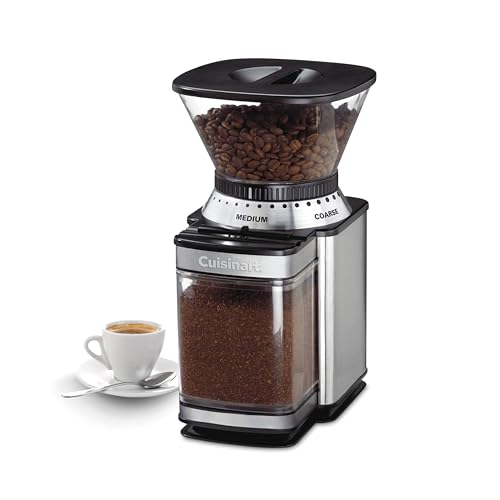 Cuisinart Burr Mill Stainless Steel Coffee Grinder, 18 Settings, 4-18 Cups