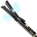 2-in-1 Hair Straightener and Curling Iron with Ceramic Plates