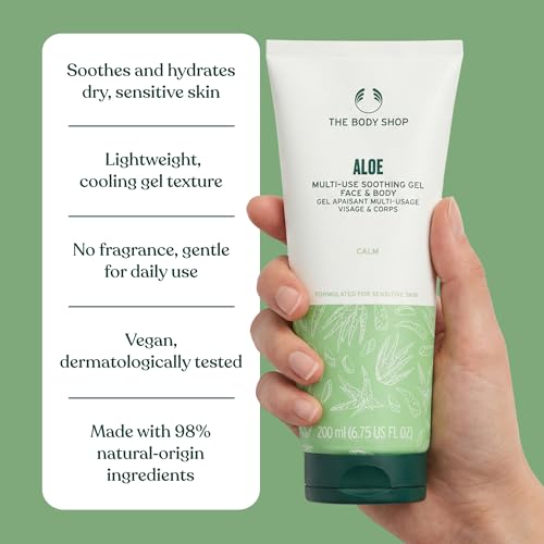 The Body Shop Aloe Multi-Use Soothing Gel - Hydrating Face & Body Moisturizer