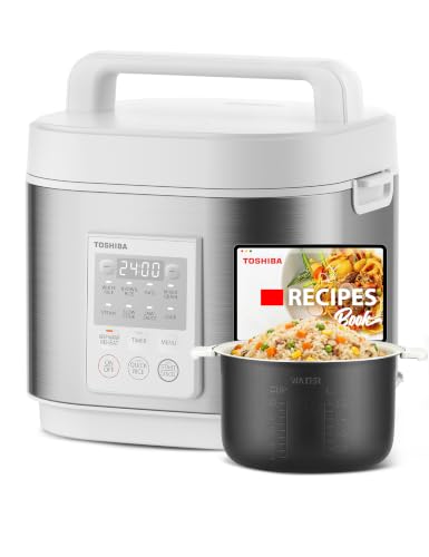 TOSHIBA 10-Cup Heritage Bento Rice Cooker with 9 Functions, Digital Control & 3D Heating