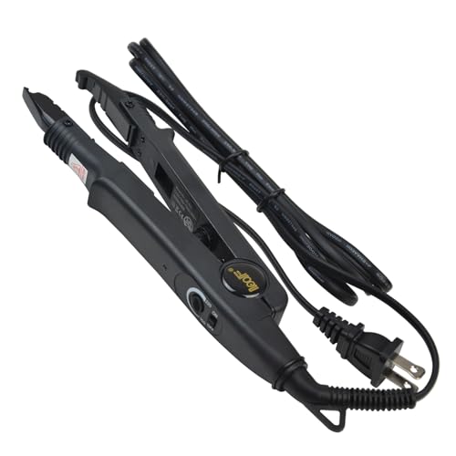 YTBYT Black Hair Extensions Tool Kit with Fusion Heat Iron & Accessories - Single Head