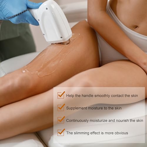 Elitzia Slimming Conductive Gel Hot Gel for Body Sculpting Devices, with Capsicum Extract for Shaping & Contouring 10.58 oz Each, Pack of 5