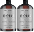 First Botany Hair Regrowth Shampoo with DHT Blockers - 16 fl oz Pack of 2 - Men & Women