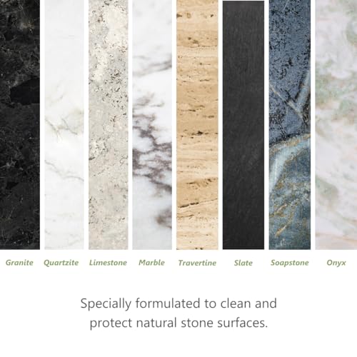 MORE Surface Care Peppermint-Thyme Stone & Quartz Cleaner + Protector Refill 128oz - Water-Based Multi-Surface Spray