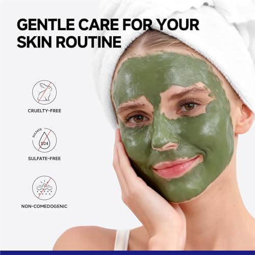 Deep Pores Cleansing Clay Mask for Face with Mud and Natural Extracts - Large 5.3 oz