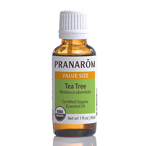 Pranarom USDA Certified Organic Tea Tree Essential Oil (30ml), 100% Pure Undiluted Therapeutic Grade from Zimbabwe for Aromatherapy, Diffuser, Healthy Skin & Hair, Massage, Relaxation