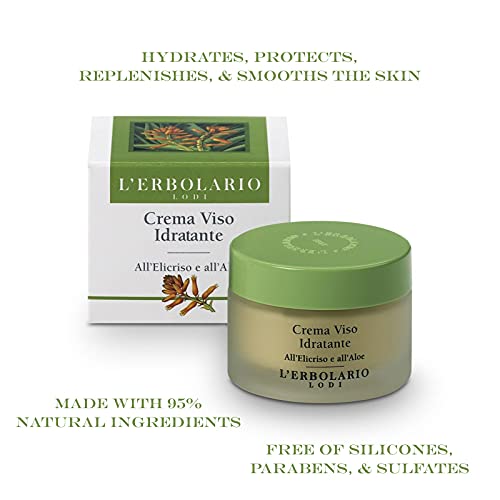 Moisturizing Face Cream with Aloe & Olive - Hydrating Daily Facial Moisturizer 1.6 oz - Suitable for All Skin Types - Variation: Aloe, Olive