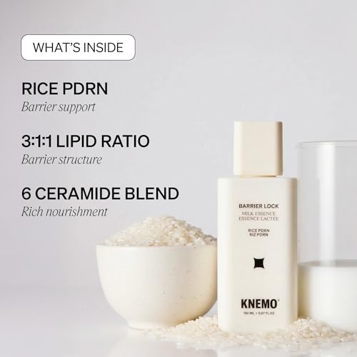 KNEMO Rice PDRN Milk Essence Hydrating Barrier Repair Toner for Sensitive Skin