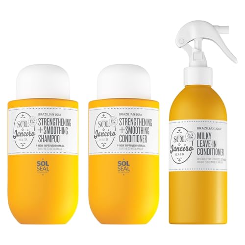 Brazilian Hair Repair & Smoothing Set with Shampoo Conditioner Leave-In