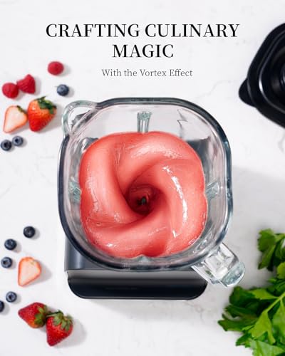 1200W Professional Blender with 52oz Glass Jar, 9-Speed Touchscreen & Ice Crush