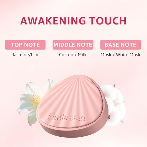 Herbsocean Solid Perfume for Women - Pink Floral & White Fragrance Set, Long Lasting, Alcohol-Free, Travel-Friendly