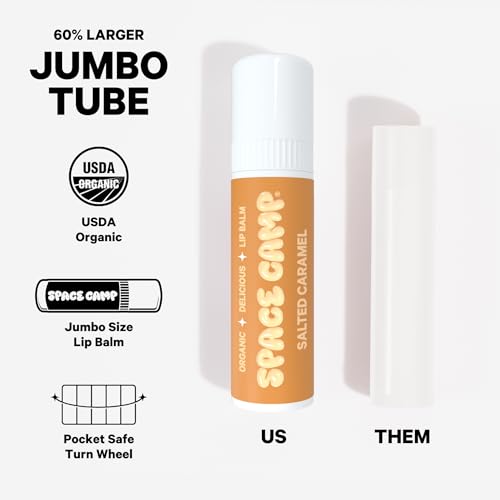 Organic Jumbo Lip Balm Gift Set - Hydrating Flavored Lip Moisturizer, 3 Pack