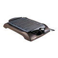 Indoor Electric Grill with Nonstick Surface, Adjustable Temperature, 12.5x9.25 Inches