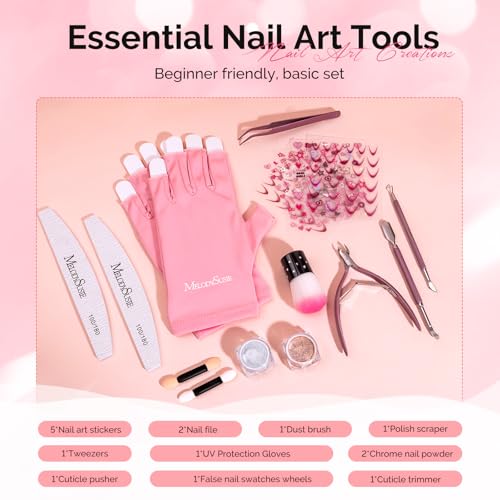 Gel Nail Polish Kit with UV Light P-PLUS30F Set - Salon Quality at Home