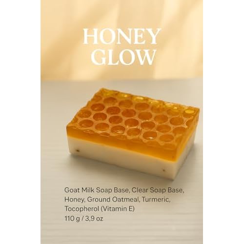Handmade Soap Gift Set - 4 Natural Soap Bars (Berry, Detox, Honey, Lavender)- Relaxing Spa Gift for Women & Men (Fruity & Floral)