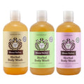 Moon Valley Organics Herbal Body Wash, Lavender, Peppermint, Siberian Fir, All Natural Ingredients, No Parabens, Vegan, Moisturizing Essential Oils, Variety 3 Pack