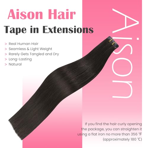 Dark Brown Tape-In Hair Extensions 18 Inches Human Hair 40g - #2 Variation