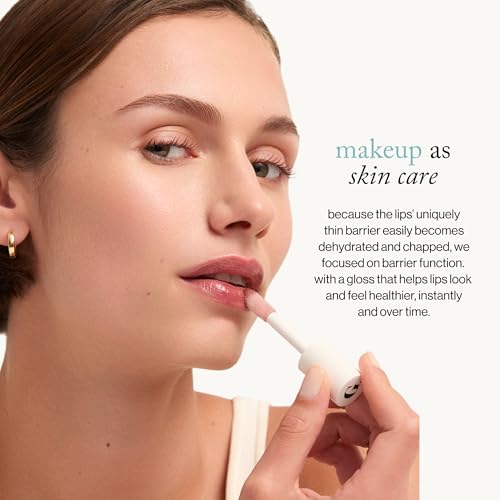 goop Beauty Hydra-Barrier Gel Gloss Lip Plumper & Moisturizer - Palest Clear Pink, 0.13 oz, Variation of Glaze / 0.13 Ounce