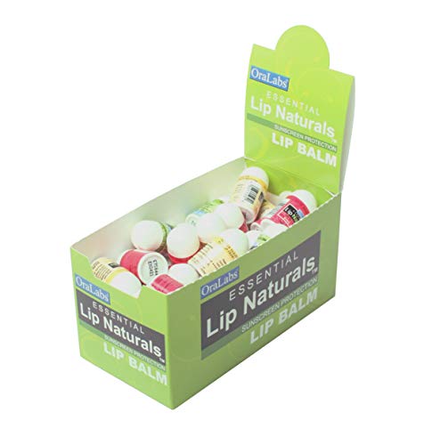 Mini Lip Balm Set SPF 15 with Natural Ingredients - 50 Count Assorted Flavors