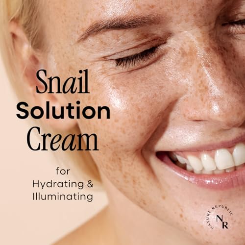 Nature Republic Snail Mucin Cream ? Hydrating Korean Moisturizer for Repair & Glow, K-Beauty Skincare, Anti-Aging Facial Cream, 52mL / 1.75 Fl.Oz