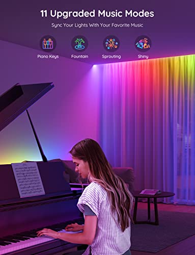 Govee 131.2ft RGBIC LED Strip Lights for Bedroom App Control - Color Changing