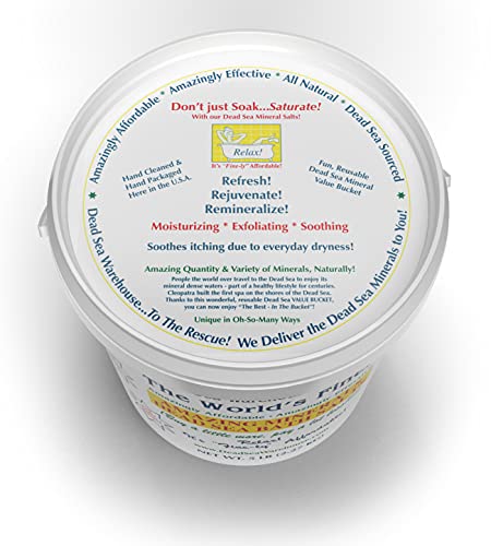 Dead Sea Salts for Soaking - 5lbs Mineral Bath Salt Pack - Muscle Relaxation & Skin Care