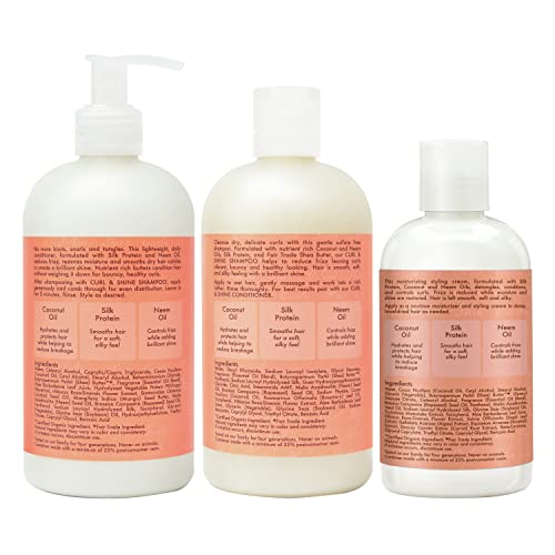 Moisturize & Define Curly Hair Shampoo, Conditioner & Styling Milk Set