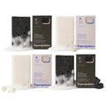 Pearl and Charcoal Soap Sponges - Reusable Shower Scrubbers for Face, Body & Feet - Fresh Scent (4-Pack)