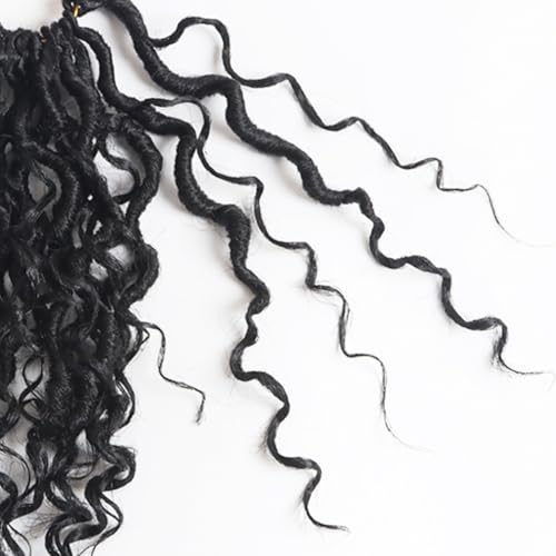 Goddess Locs Crochet Hair 8 Inch - 9 Packs, Natural Full Look, Easy Install
